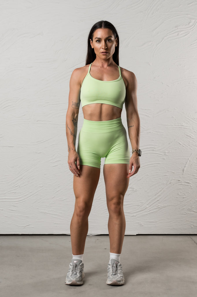 SCULPT SHORTS V2 - NEON GREEN