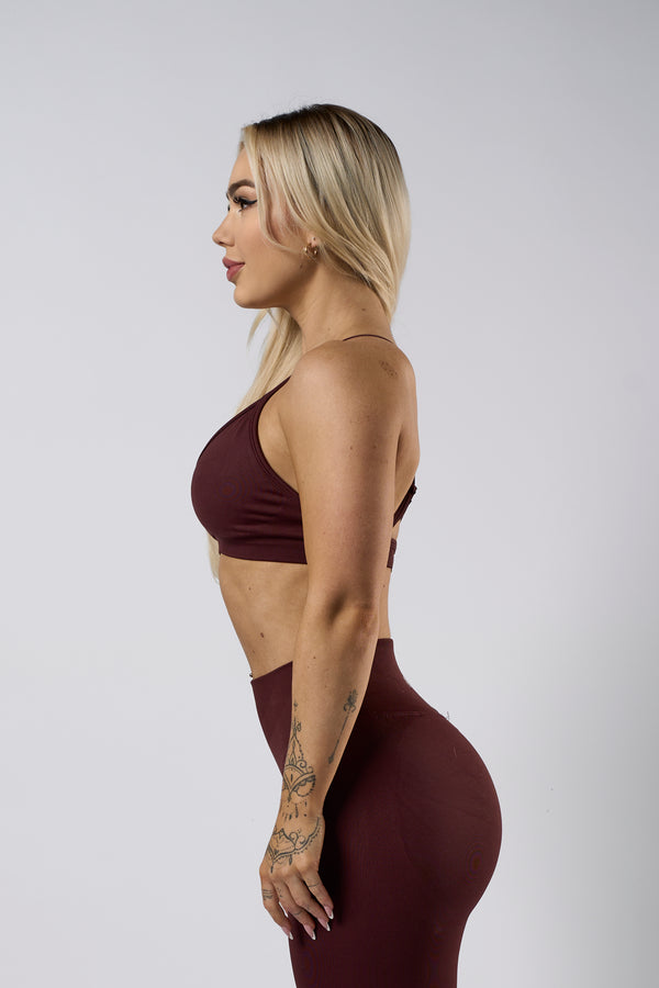 SYNERGY SEAMLESS BRA - BURGUNDY