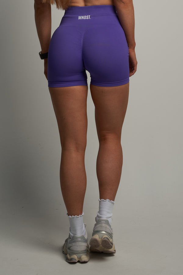 SERENE SEAMLESS SHORTS - ELECTRIC PURPLE